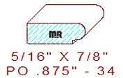 Applied Moulding 7/8" - 34