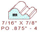 Applied Moulding 7/8" - 4 Applied Moulding 7/8" - 4