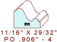 Applied Moulding 29/32" - 4 Applied Moulding 29/32" - 4
