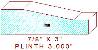 Plinth Block 3" Plinth Block 3"
