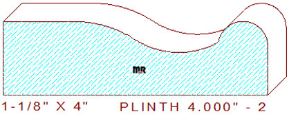 Plinth Block 4" - 2 Plinth Block 4" - 2