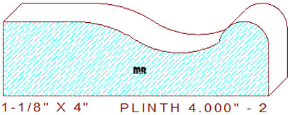 Plinth Block 4" - 2