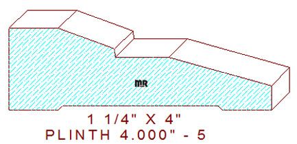 Plinth Block 4" - 5