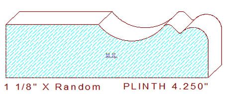 Plinth Block 4-1/4" Plinth Block 4-1/4"