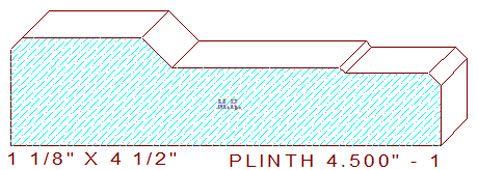 Plinth Block 4-1/2" - 1