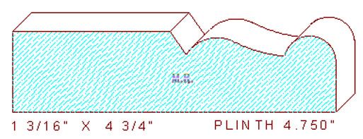 Plinth Block 4-3/4" Plinth Block 4-3/4"