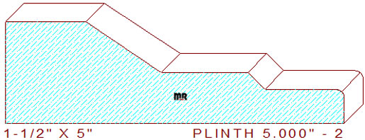 Plinth Block 5" - 2 Plinth Block 5" - 2