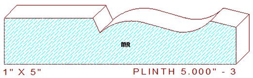 Plinth Block 5" - 3 Plinth Block 5" - 3
