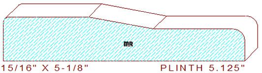 Plinth Block 5-1/8"