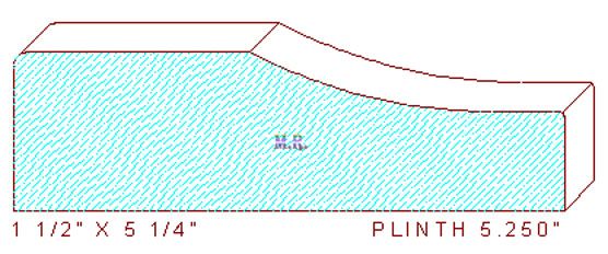 Plinth Block 5-1/4" Plinth Block 5-1/4"