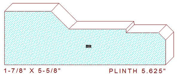 Plinth Block 5-5/8" Plinth Block 5-5/8"