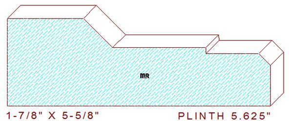 Plinth Block 5-5/8" 