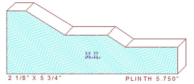 Plinth Block 5-3/4"