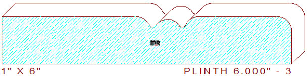 Plinth Block 6" - 3