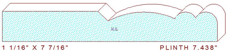 Plinth Block 7-7/16"