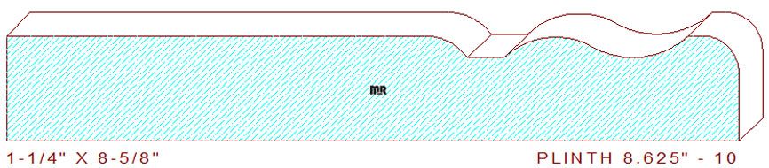 Plinth Block 8-5/8" - 10