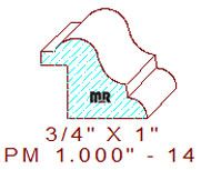 Panel Mould 1" - 14 Panel Mould 1" - 14