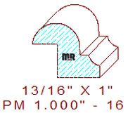 Panel Moulding 1" - 16 Panel Moulding 1" - 16