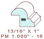 Panel Moulding 1" - 16