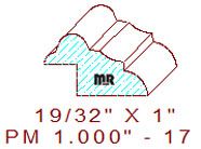 Panel Moulding 1" - 17