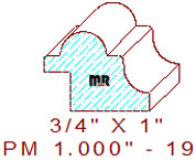 Panel Moulding 1" - 19