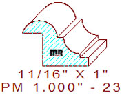 Panel Moulding 1" - 23