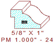 Panel Moulding 1" - 24 Panel Moulding 1" - 24
