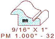 Panel Moulding 1" - 32 Panel Moulding 1" - 32
