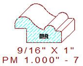 Panel Moulding 1" - 7