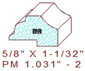 Panel Mould 1-1/32" - 2