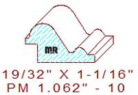 Panel Mould 1-1/16" - 10 Panel Mould 1-1/16" - 10