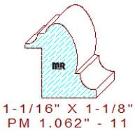 Panel Mould 1-1/16" -11 Panel Mould 1-1/16" -11