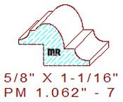 Panel Mould 1-1/16" - 7