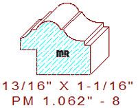 Panel Mould 1-1/16" - 8