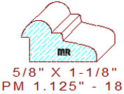 Panel Moulding 1-1/8" - 18