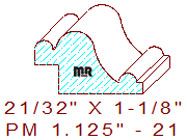Panel Moulding 1-1/8" - 21 Panel Moulding 1-1/8" - 21