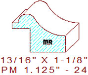 Panel Moulding 1-1/8" - 24 