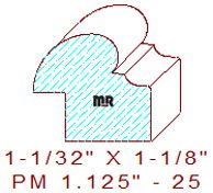 Panel Moulding 1-1/8" - 25 Panel Moulding 1-1/8" - 25