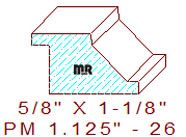 Panel Moulding 1-1/8" - 26 Panel Moulding 1-1/8" - 26