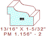 Panel Moulding 1-5/32" - 2 Panel Moulding 1-5/32" - 2