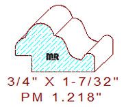 Panel Mould 1-7/32"