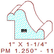 Panel Mould 1-1/4" - 11 Panel Mould 1-1/4" - 11