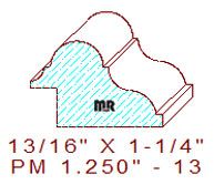 Panel Mould 1-1/4" - 13 Panel Mould 1-1/4" - 13