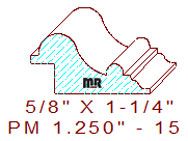 Panel Mould 1-1/4" - 15 Panel Mould 1-1/4" - 15