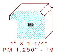 Panel Mould 1-1/4" - 19 Panel Mould 1-1/4" - 19