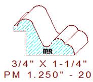Panel Mould 1-1/4" - 20 Panel Mould 1-1/4" - 20