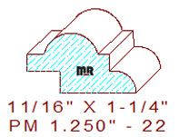 Panel Mould 1-1/4" - 22