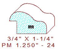 Panel Mould 1-1/4" - 24 Panel Mould 1-1/4" - 24