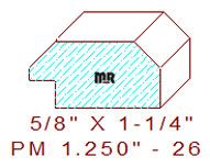 Panel Mould 1-1/4" - 26 Panel Mould 1-1/4" - 26