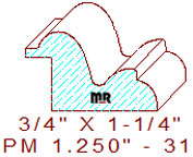 Panel Mould 1-1/4" - 31 Panel Mould 1-1/4" - 31